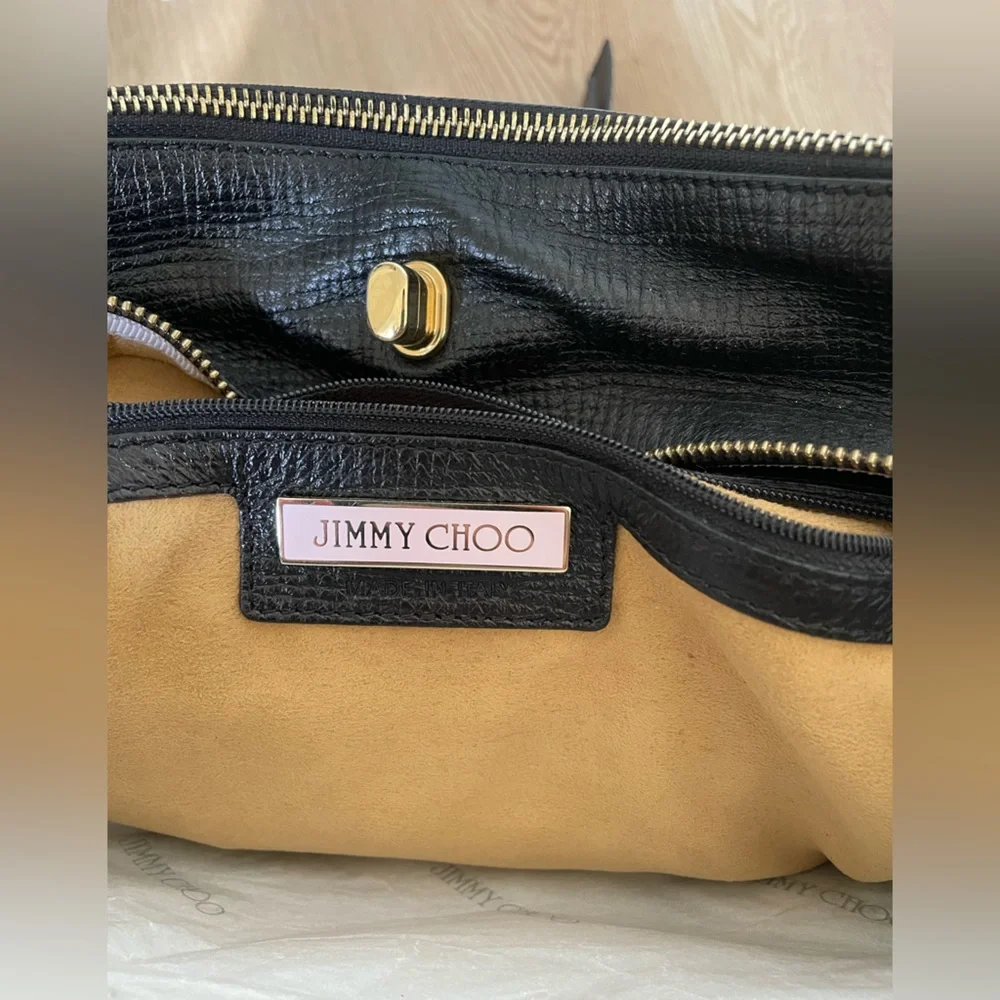 Jimmy Choo Leather Blythe Handle Bag - Picture 5 of 9